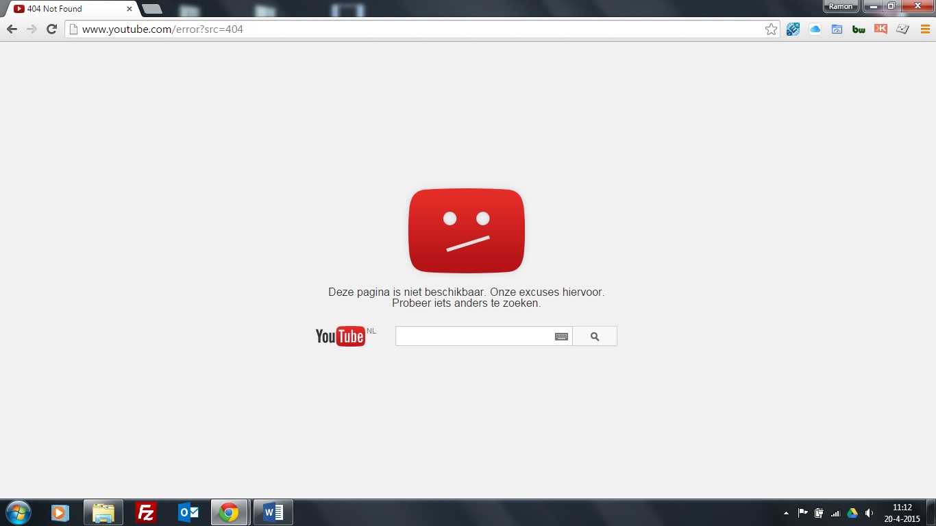 404 Youtube